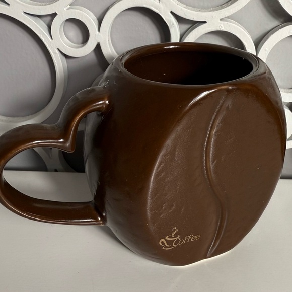 SUPER CUTE VINTAGE COFFEE BEAN COFFEE CUP ☕️ W/🤎 HANDLE ~ SET OF 4 - Picture 2 of 4